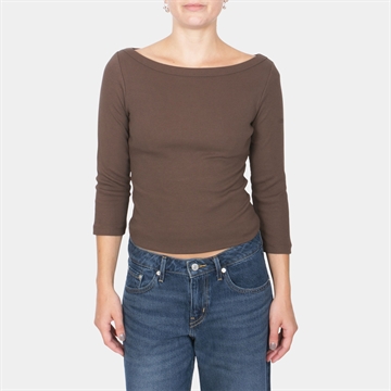 JJXX Boatneck Top Brown
